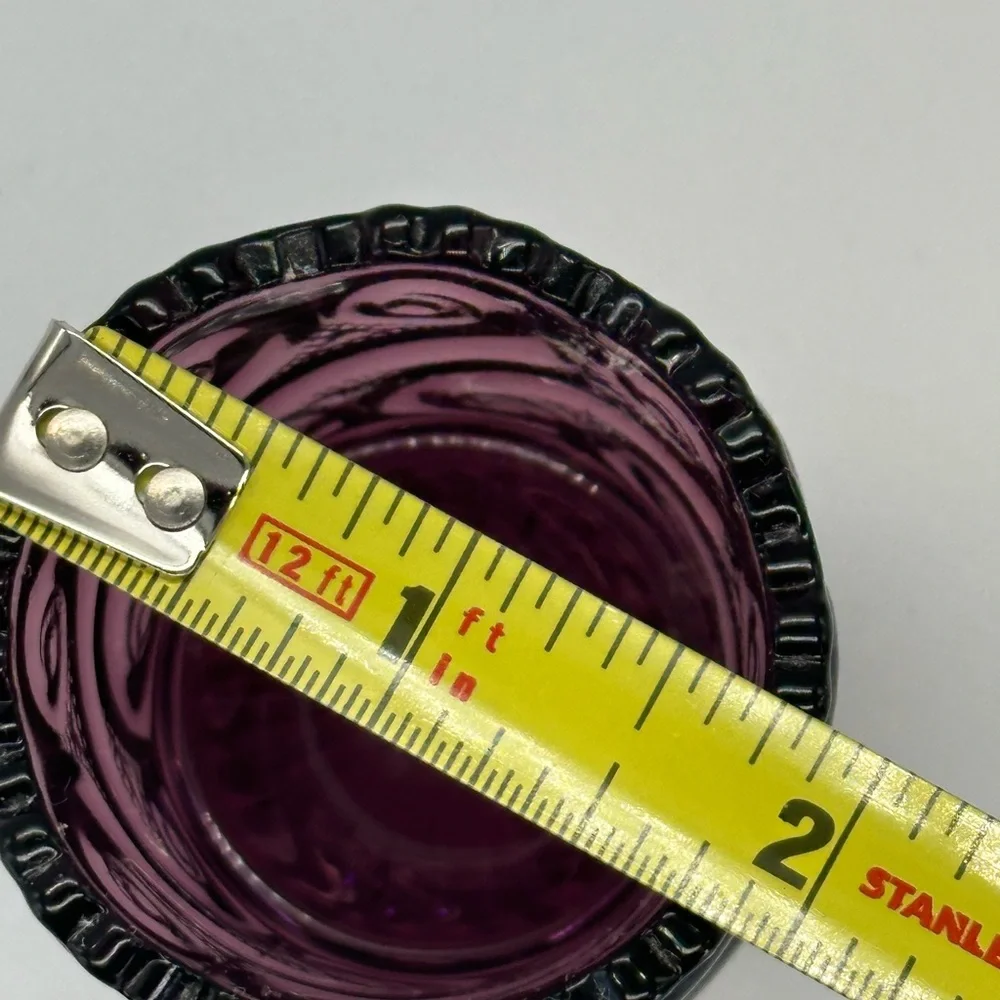 Vintage Elegant Purple Glass toothpick /match Holder - Picture 5 of 8